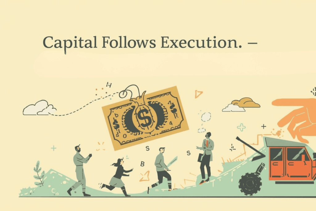 Capital Follows Execution — Not Vision Alone