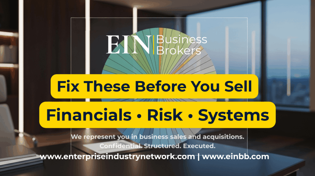Preparing Your Business for Sale | What Owners Should Fix First to Improve Value & Buyer Readiness | EIN Business Brokers | Enterprise Industry Network