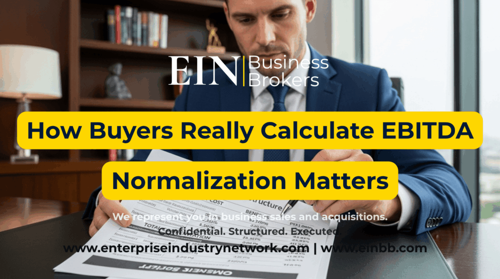 How Buyers Calculate EBITDA | Adjusted EBITDA & Normalized Earnings Explained | EIN Business Brokers | Enterprise Industry Network