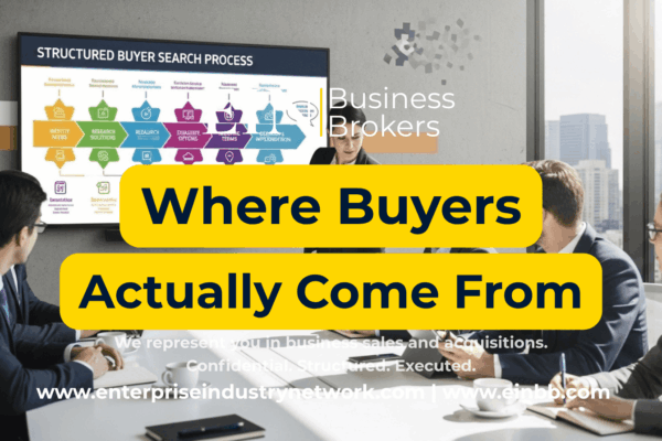EIN Business Brokers video explaining how business brokers find and qualify serious buyers for privately held businesses.