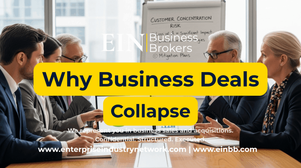Common Deal Killers in Business Sales | EIN Business Brokers | Enterprise Industry Network