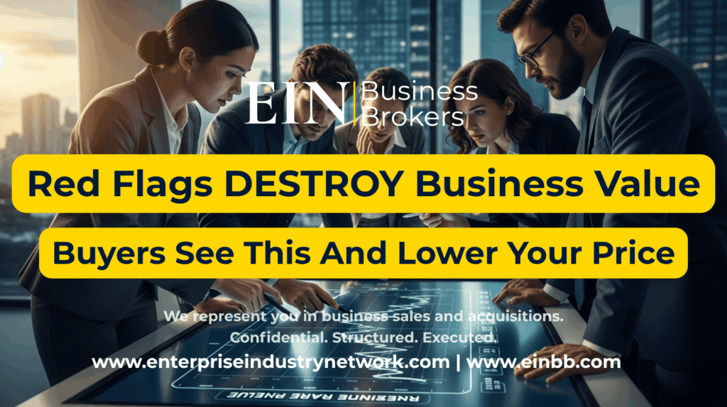 7 Red Flags That Lower Business Value | EIN Business Brokers | Enterprise Industry Network