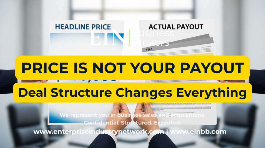 Business Sale Deal Structure & Seller Payout | EIN Business Brokers | Enterprise Industry Network