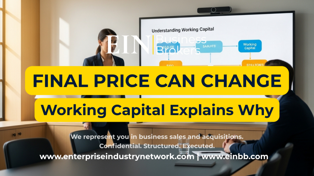 Working Capital Adjustments in Business Sales | EIN Business Brokers | Enterprise Industry Network