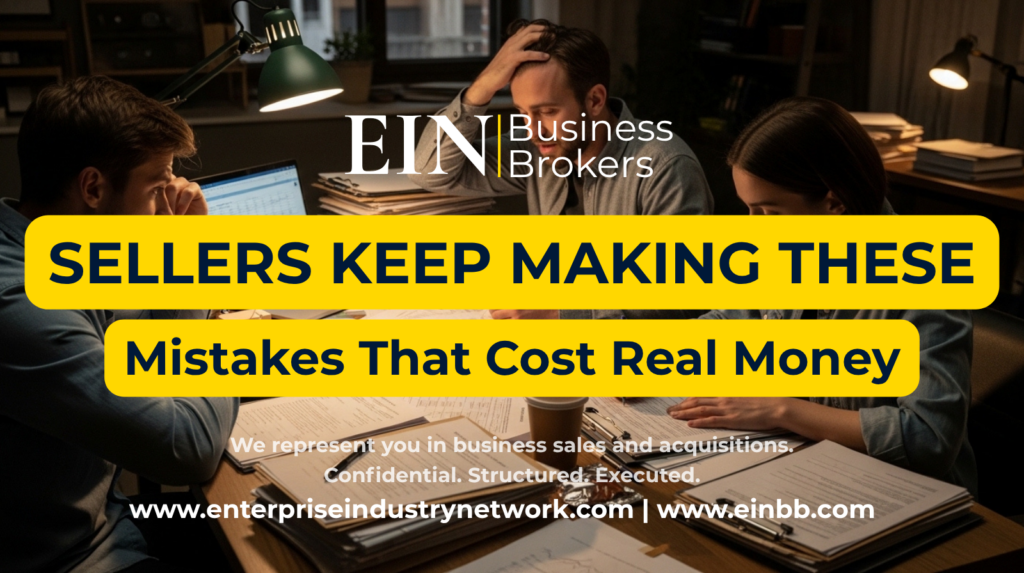 Biggest Mistakes When Selling a Business | EIN Business Brokers | Enterprise Industry Network