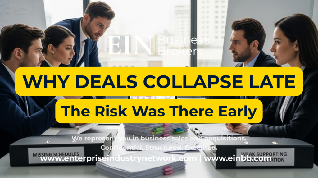 Why Business Sales Fail at the Last Minute | EIN Business Brokers | Enterprise Industry Network