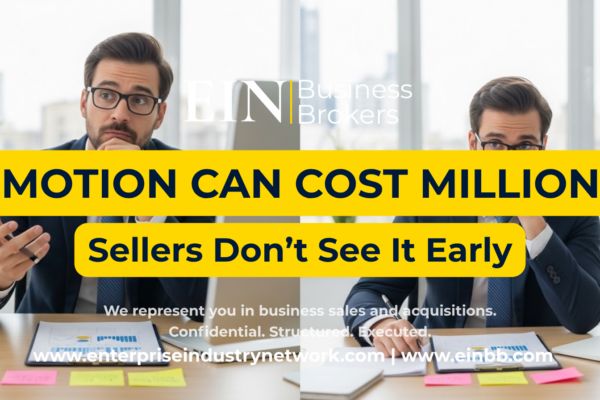 EIN Business Brokers video explaining how emotional decisions can cost business sellers money during valuation, negotiation, and the sale process.