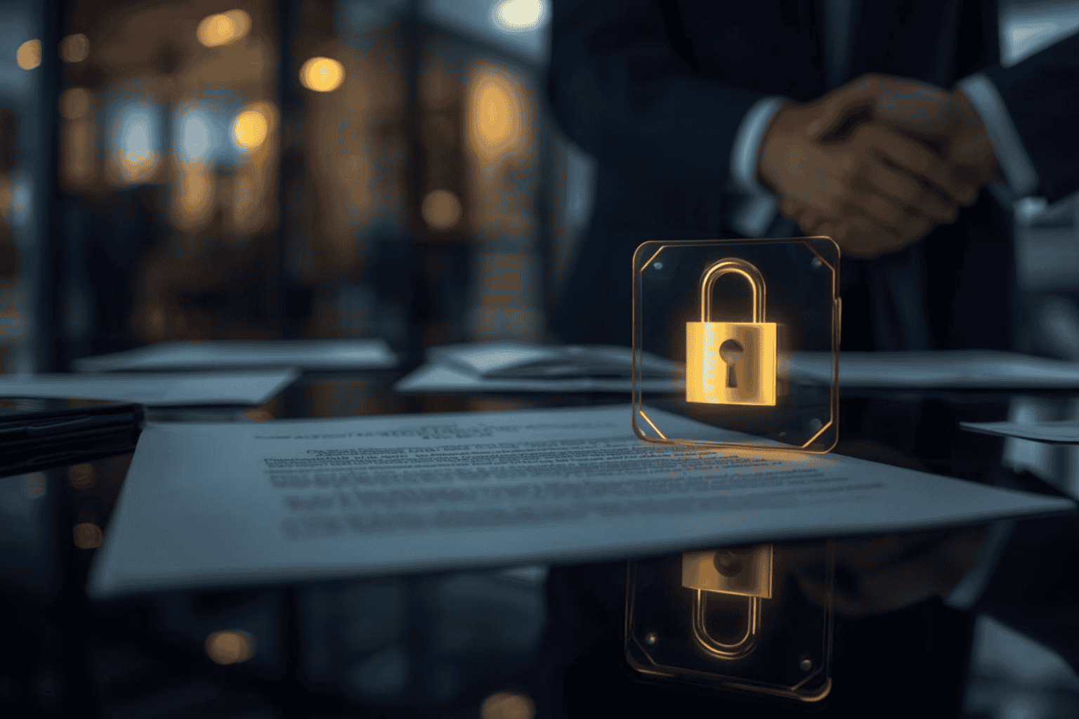 Confidential documents and secure deal process during a business sale