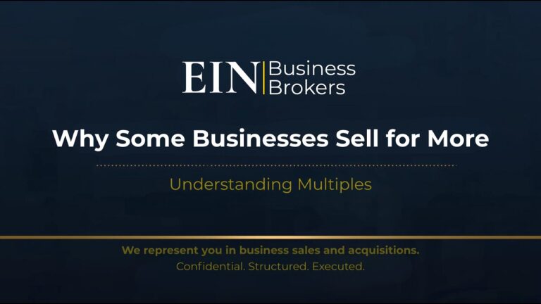 Understanding Valuation Multiples | How Businesses Are Actually Priced | EIN Business Brokers | Enterprise Industry Network (EIN)