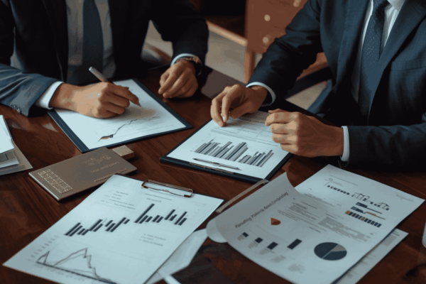 Business owner reviewing funding and capital options for growth