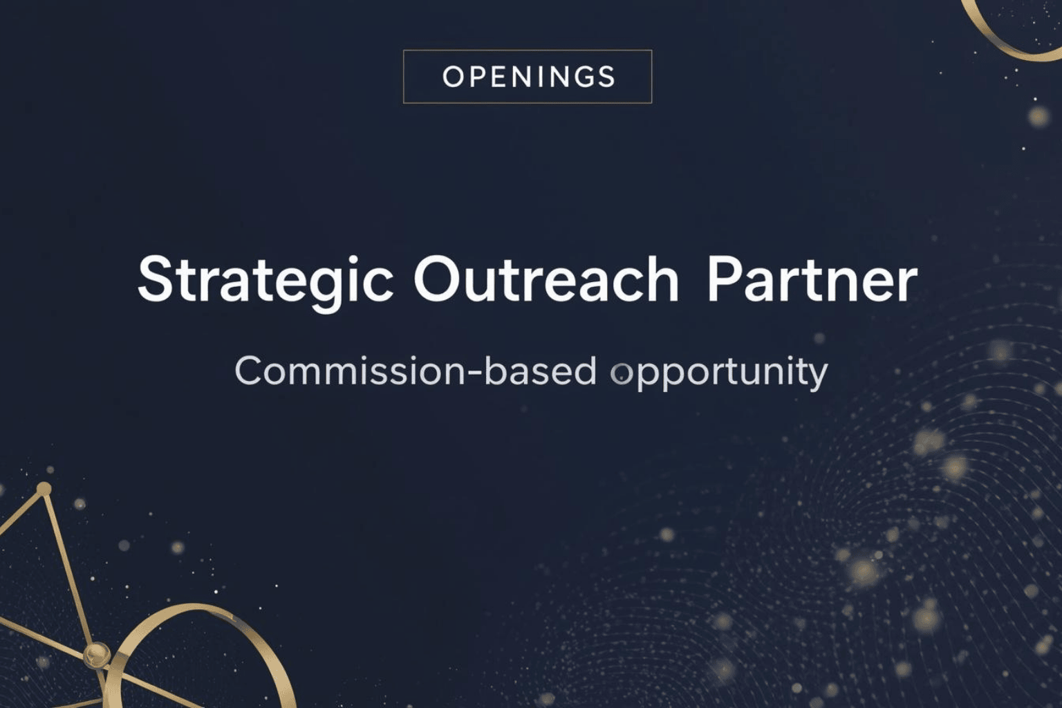 Explore a flexible commission-based Strategic Outreach Partner role with EIN focused on conversations, connections, and ecosystem growth.