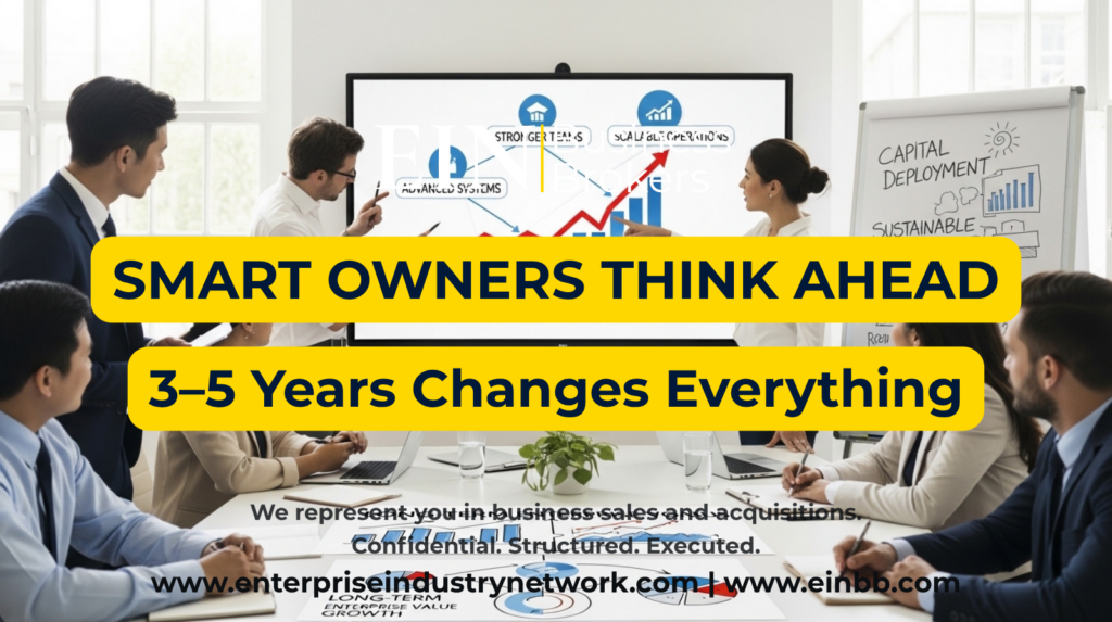 Plan 3–5 Years Before Selling a Business | EIN Business Brokers | Enterprise Industry Network