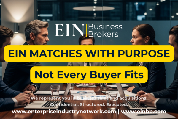 EIN Business Brokers buyer and seller matching video explaining how business brokers identify qualified buyers and stronger business sale opportunities.