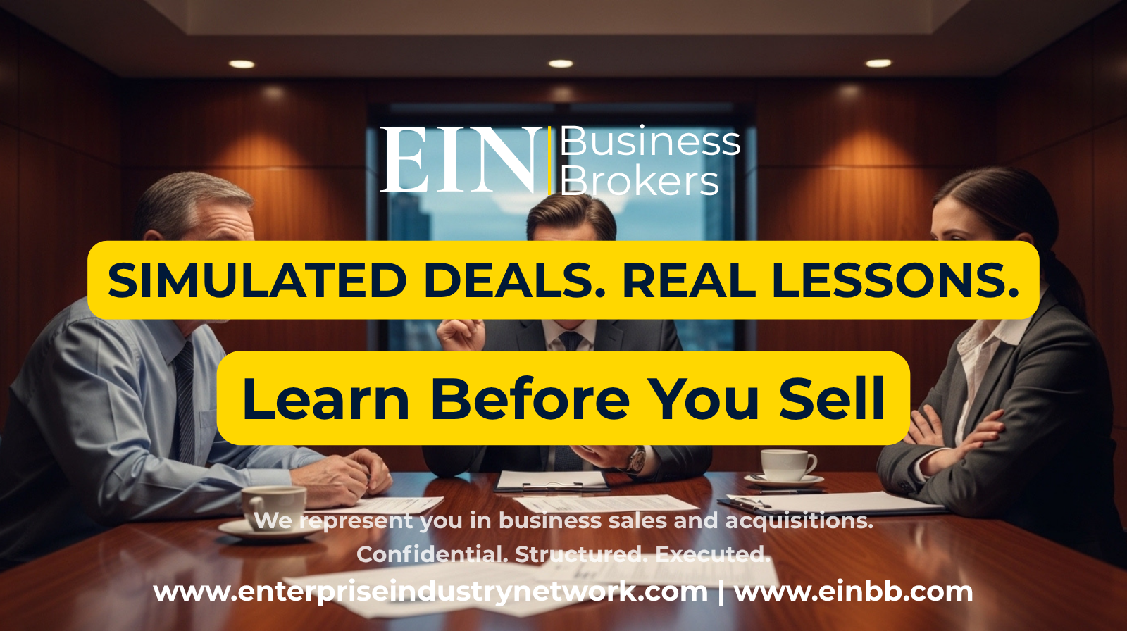 Simulated business sale case studies and real seller lessons from EIN Business Brokers, part of Enterprise Industry Network.
