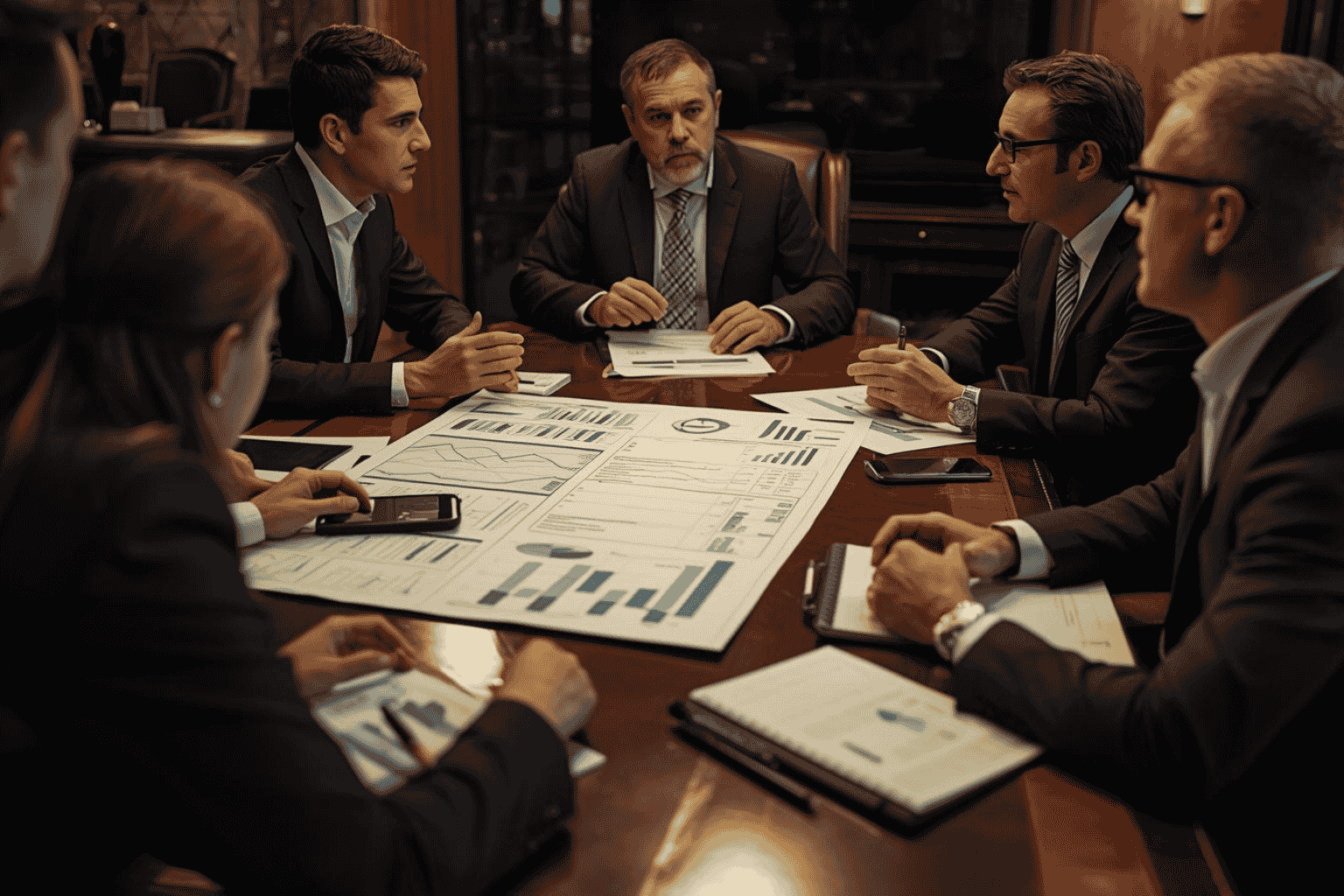 Investors analyzing mid-market investment opportunities