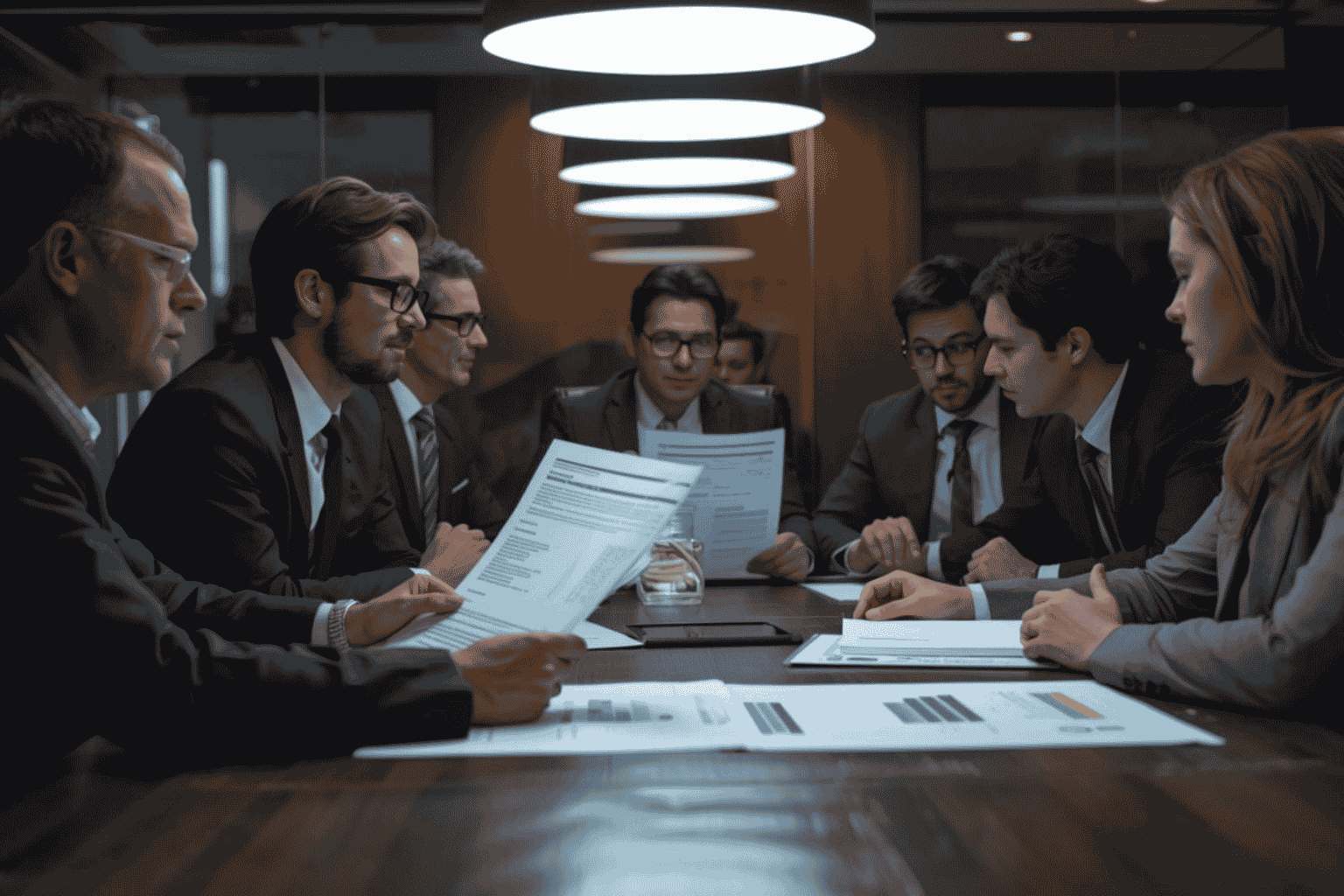 Advisors reviewing adjusted EBITDA during business valuation