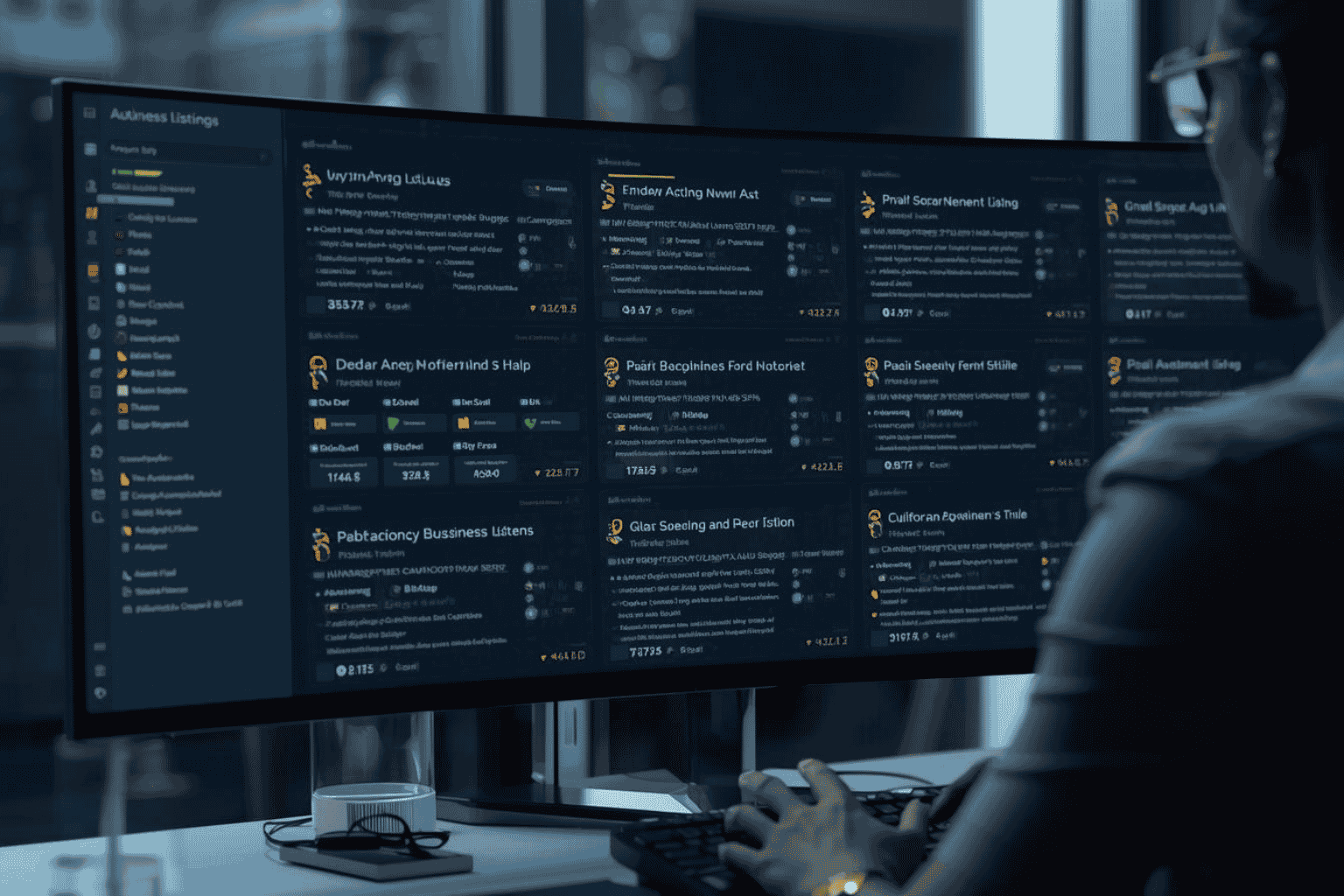 Buyer quickly scanning business listings and focusing on a clear opportunity