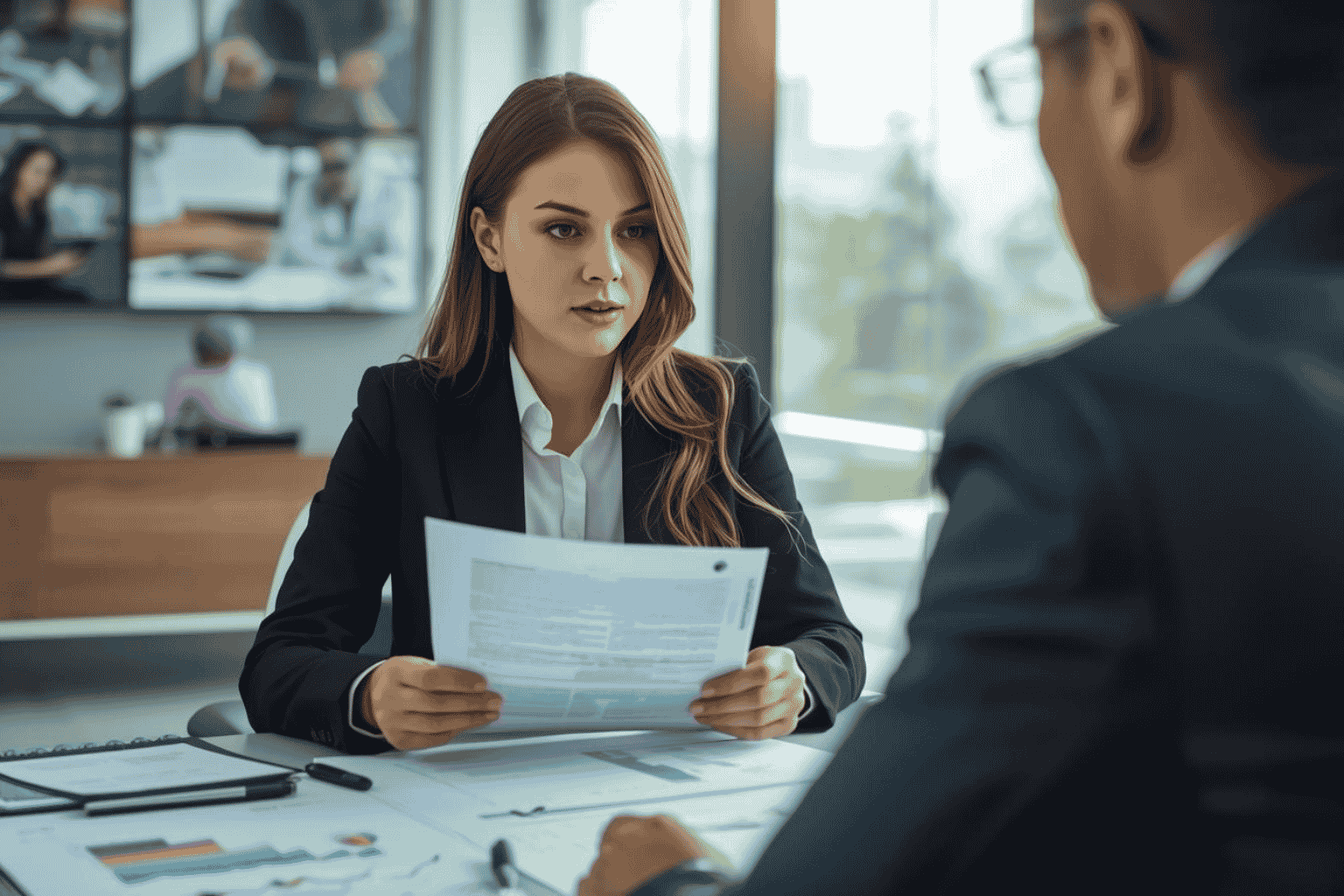 Buyer preparing for business acquisition with advisor