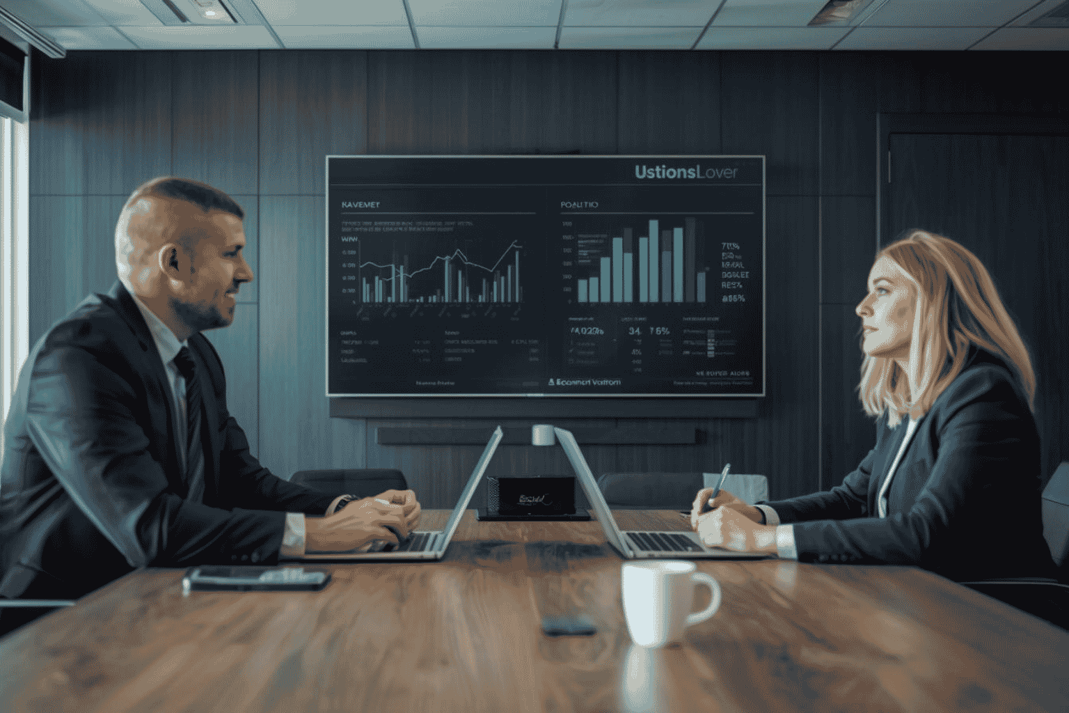 Advisors reviewing customer concentration risk during business valuation
