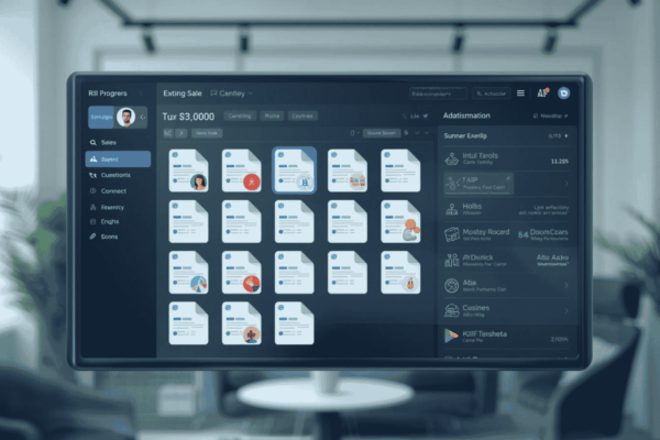 Buyers and sellers using digital deal room for business transaction