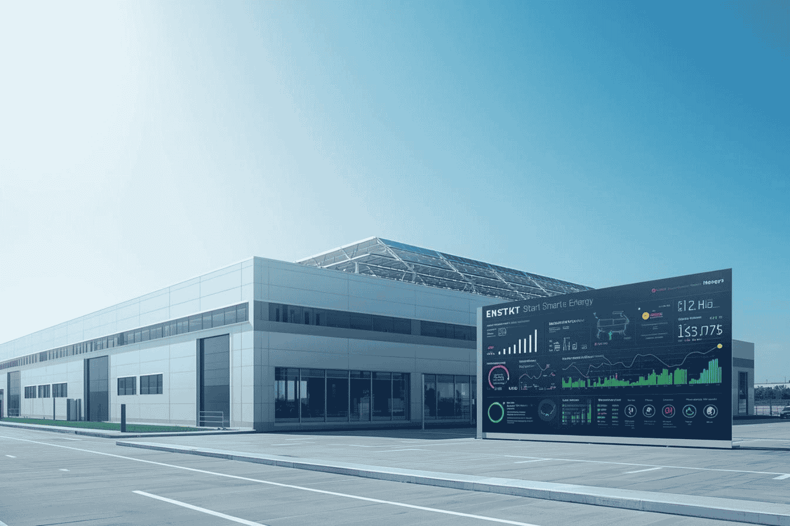 Business facility using smart energy efficiency systems