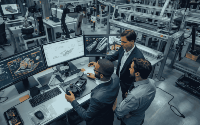 Engineers using automation tools to improve product development