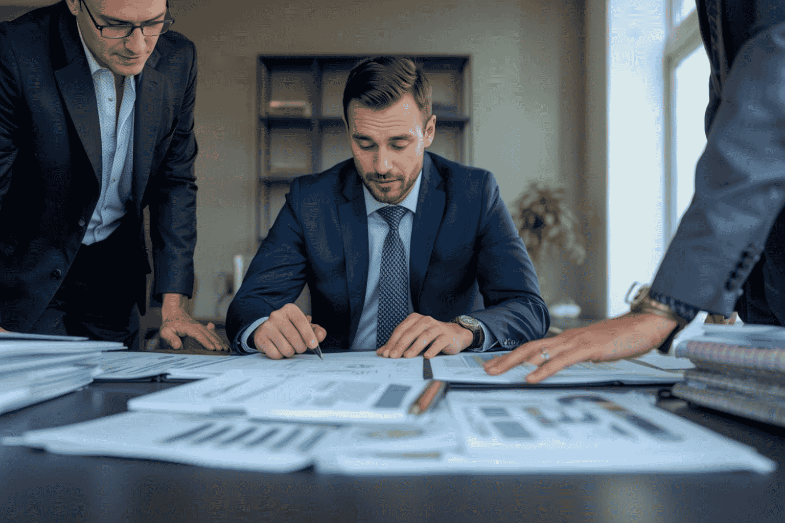 Business owner reviewing exit readiness gaps with advisors