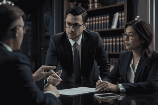 Attorney explaining indemnification clauses in a business transaction agreement