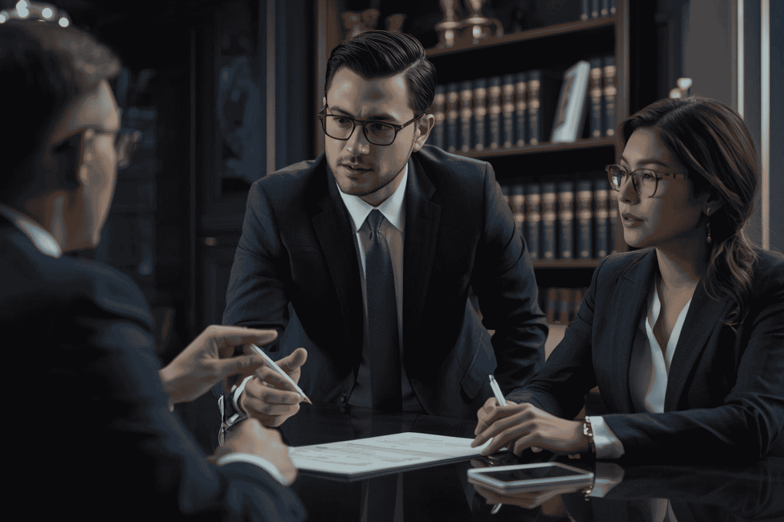 Attorney explaining indemnification clauses in a business transaction agreement