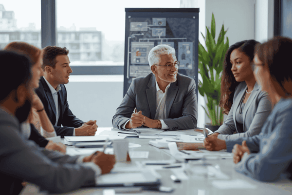 Business owner reviewing management depth during exit planning