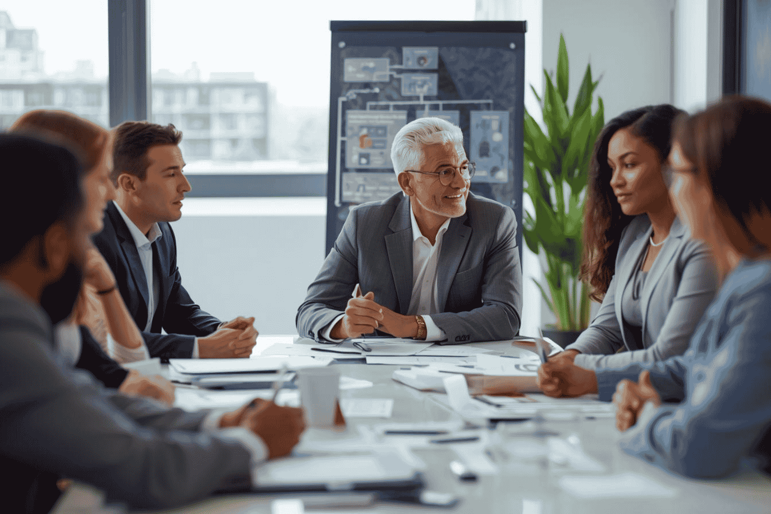 Business owner reviewing management depth during exit planning