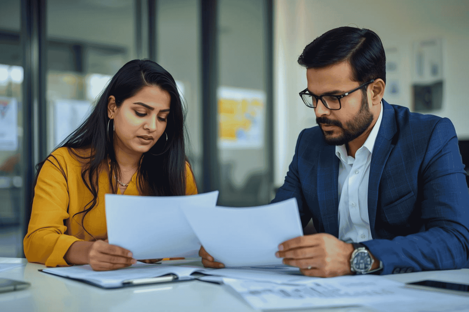 Entrepreneur reviewing owner-operator business acquisition opportunity