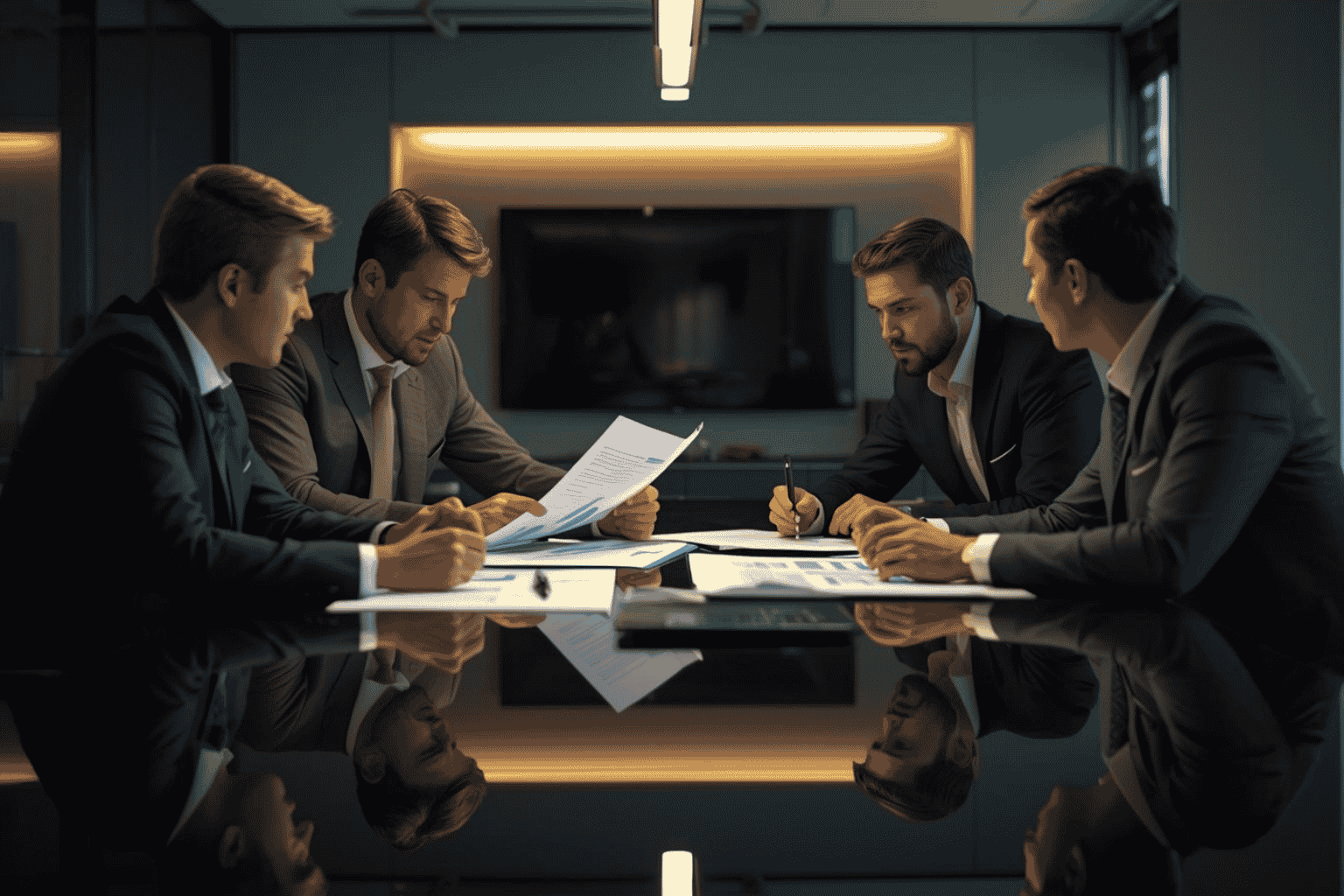 Advisors conducting operational audit for business sale