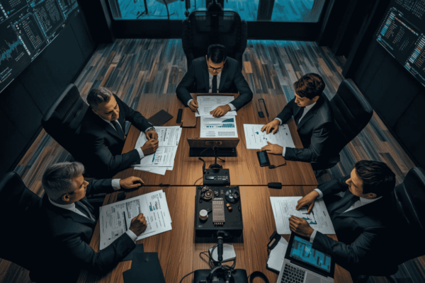 Financial advisors reviewing quality of earnings during buyer due diligence