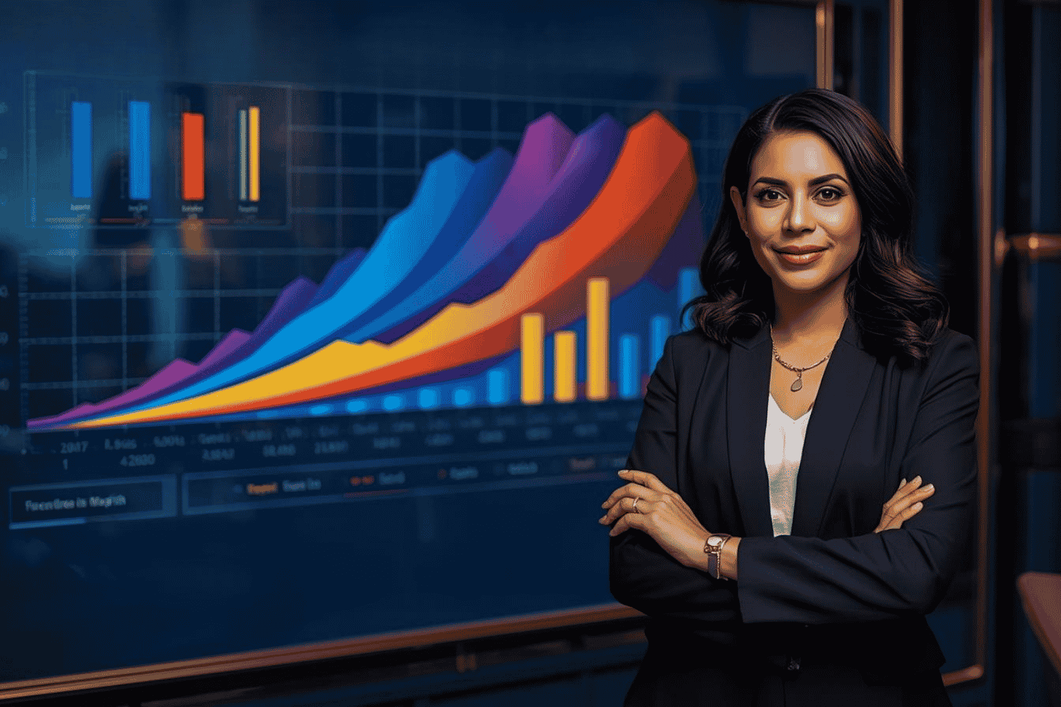Business owner reviewing multiple strategic growth options with advisors