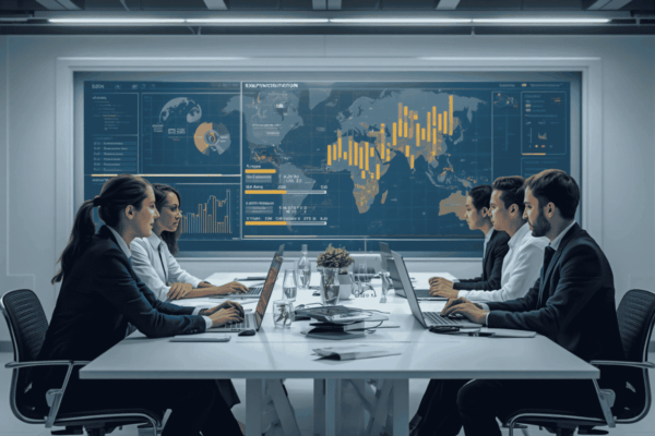 Operations team reviewing AI-identified workflow exceptions and approval alerts