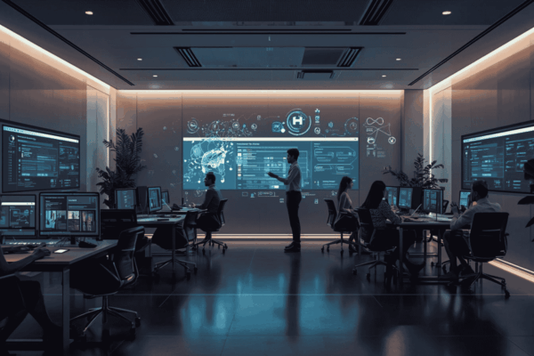 Enterprise team using AI-powered knowledge management platform