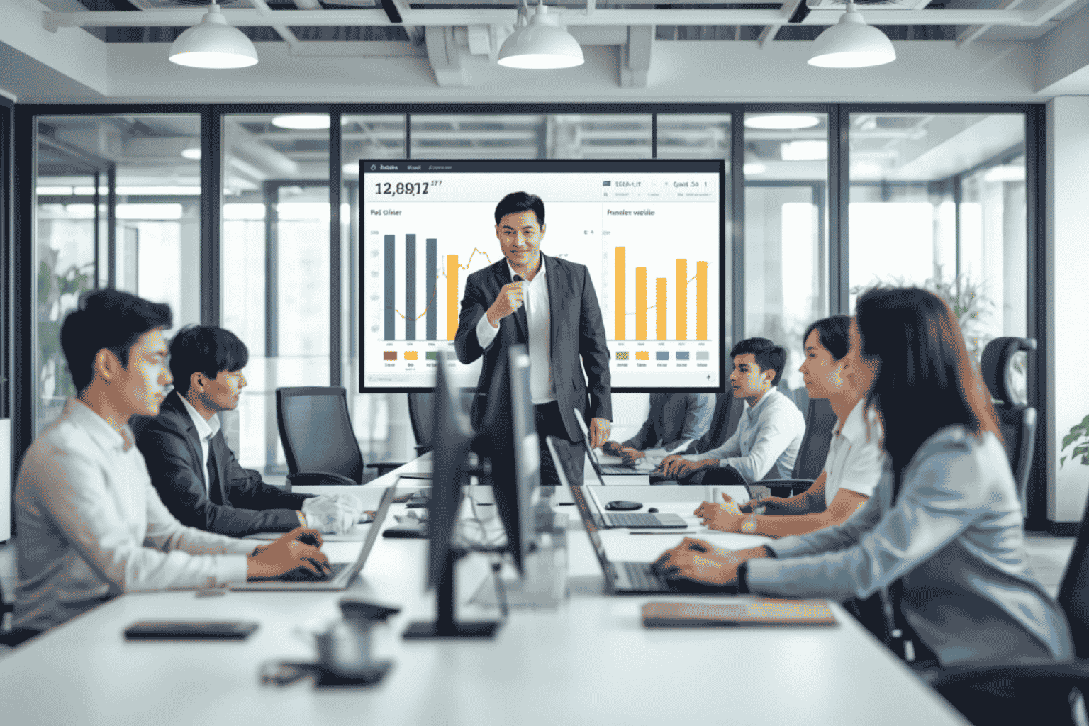 Finance team using an automated reconciliation dashboard