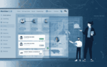 Advisor reviewing confidential deal matching platform for business sale