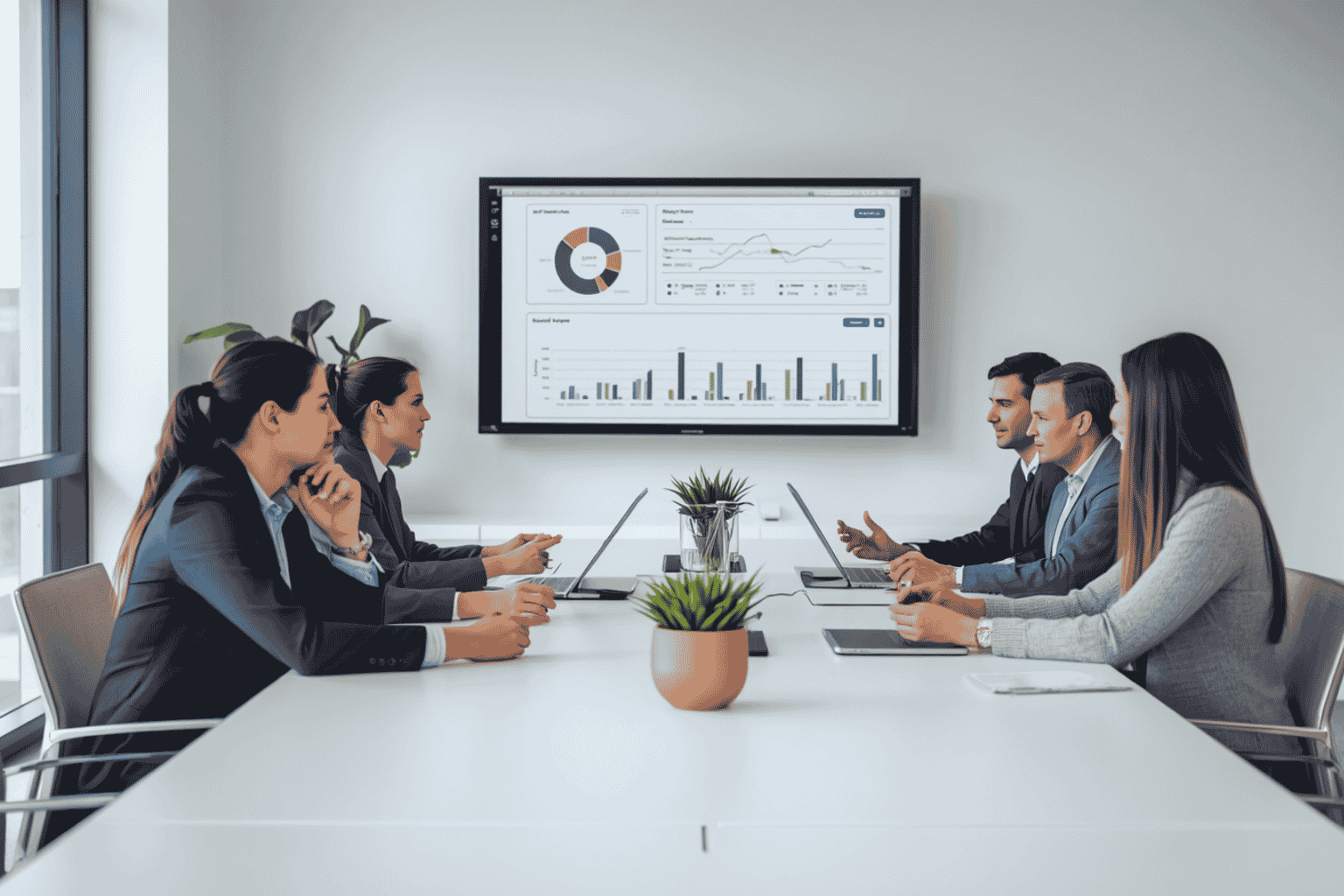 Advisors reviewing customer retention quality during a business valuation