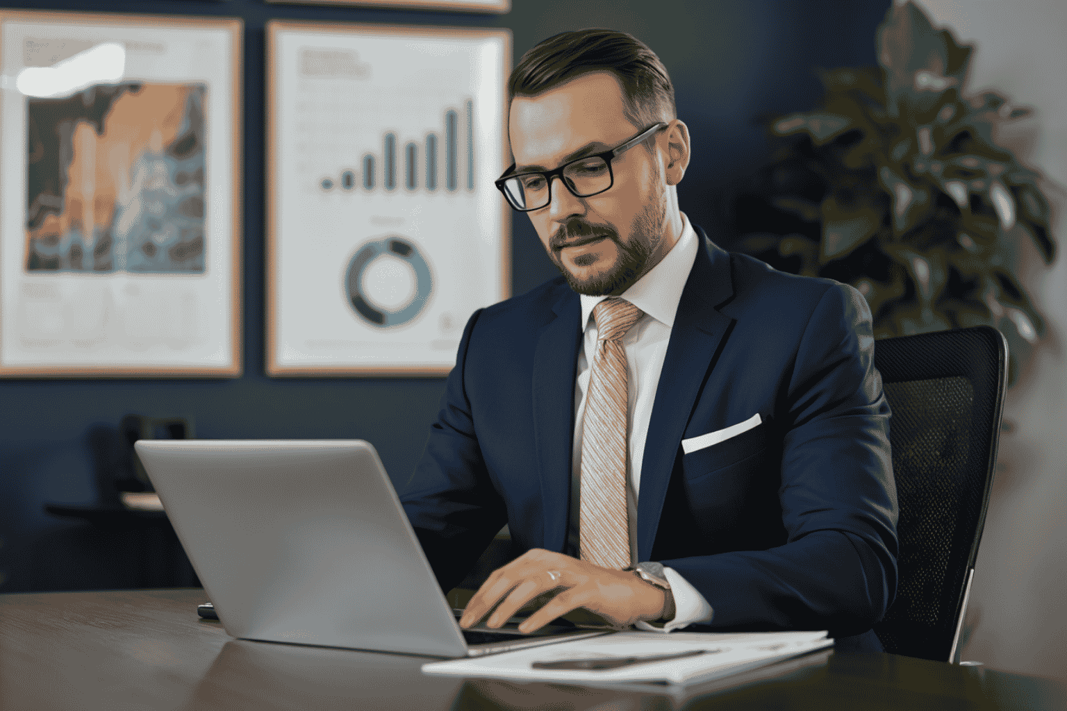 Business owner reviewing exit readiness indicators with broker