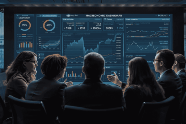 Business leaders reviewing macroeconomic signals before capital decisions