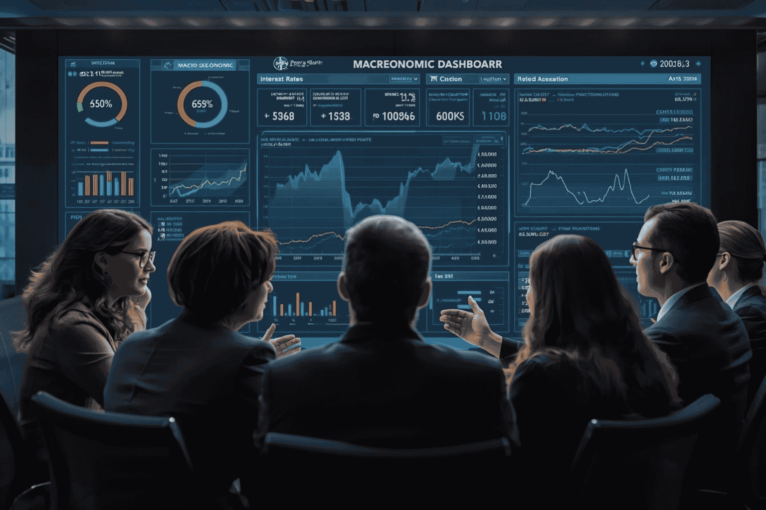 Business leaders reviewing macroeconomic signals before capital decisions