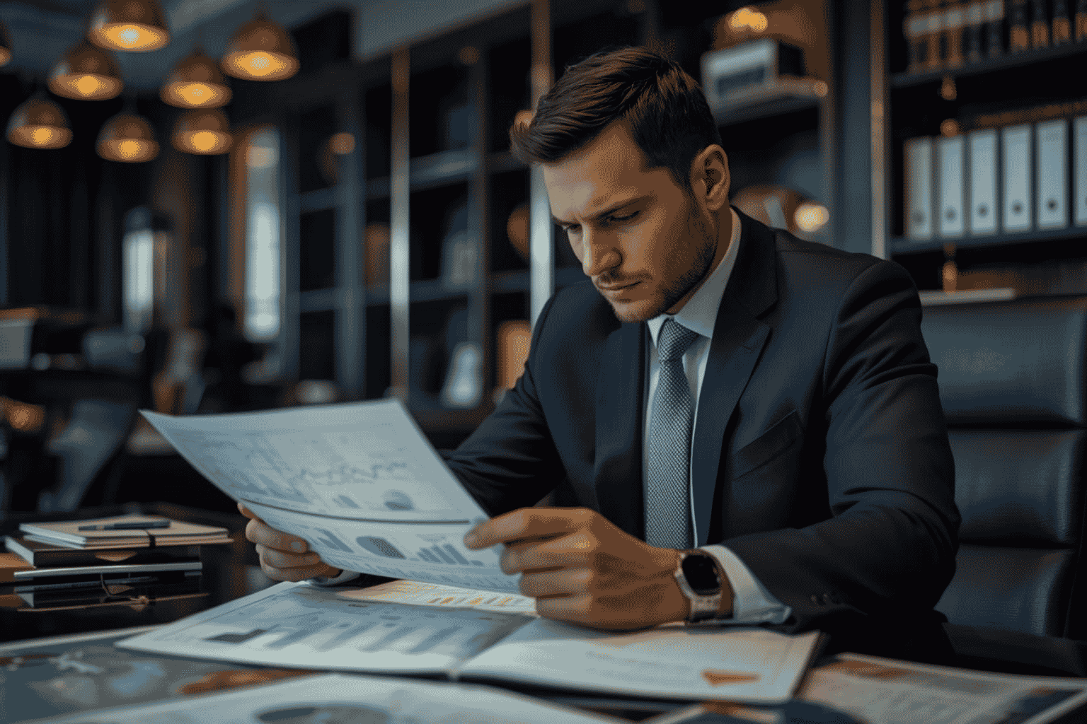 Business broker reviewing market timing and buyer demand trends