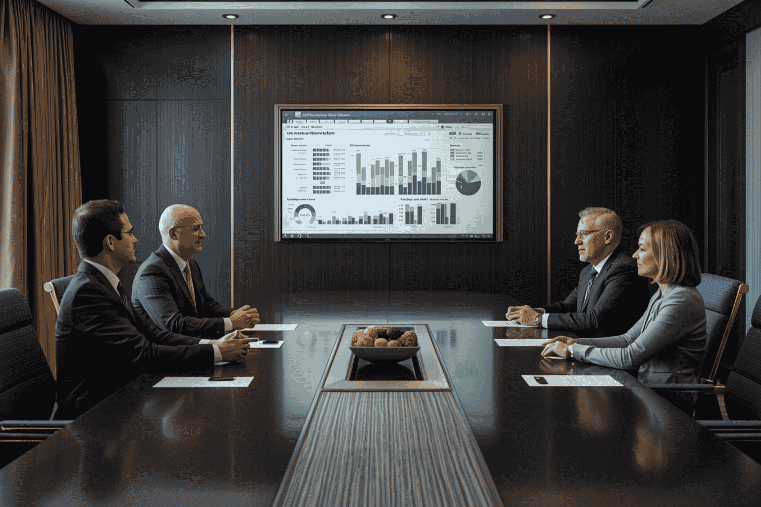 Business owner reviewing mid-year strategic assumptions with advisors