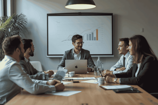 Business owner reviewing milestone-based capital plan for growth