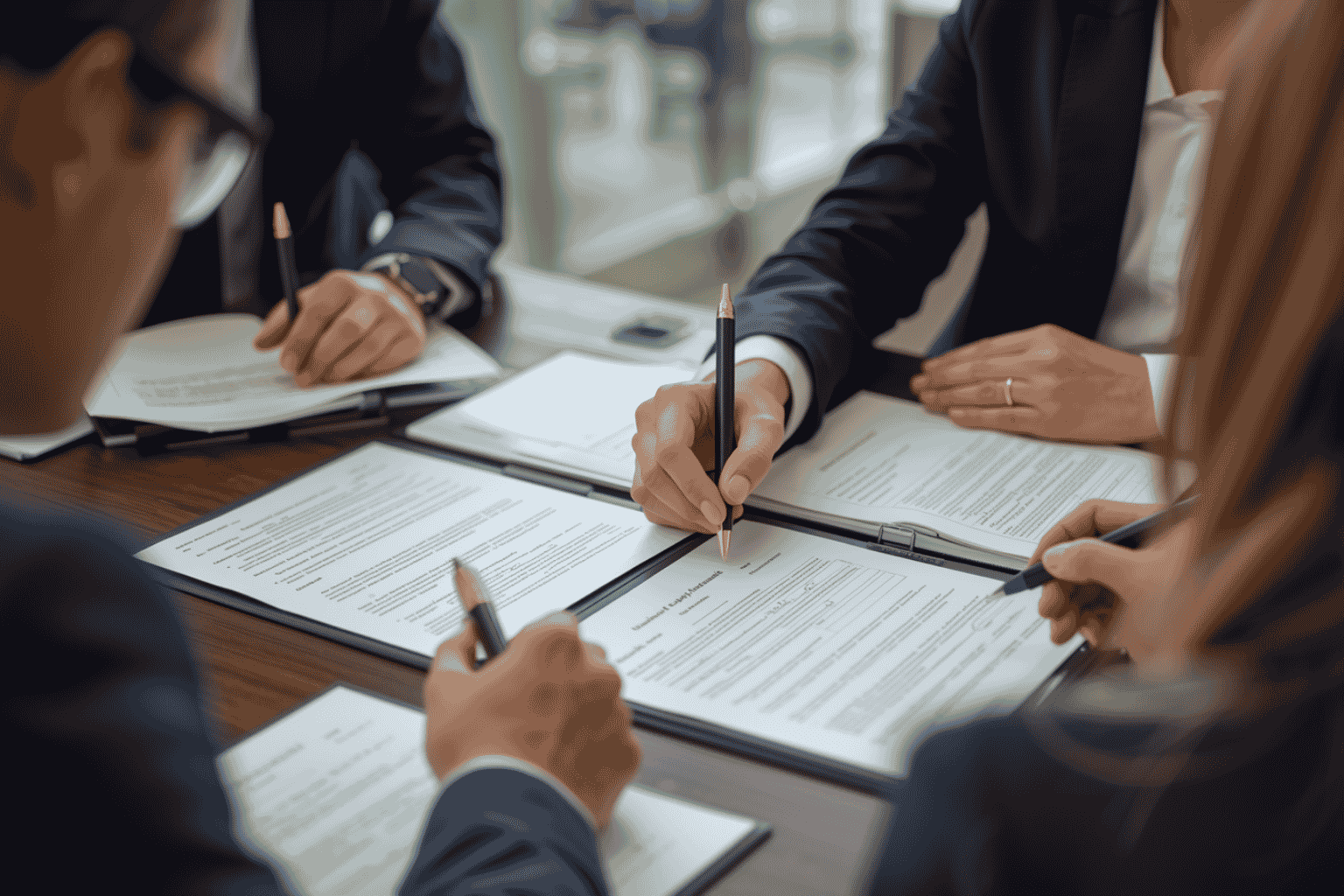 Attorney reviewing pre-closing legal checklist before a transaction