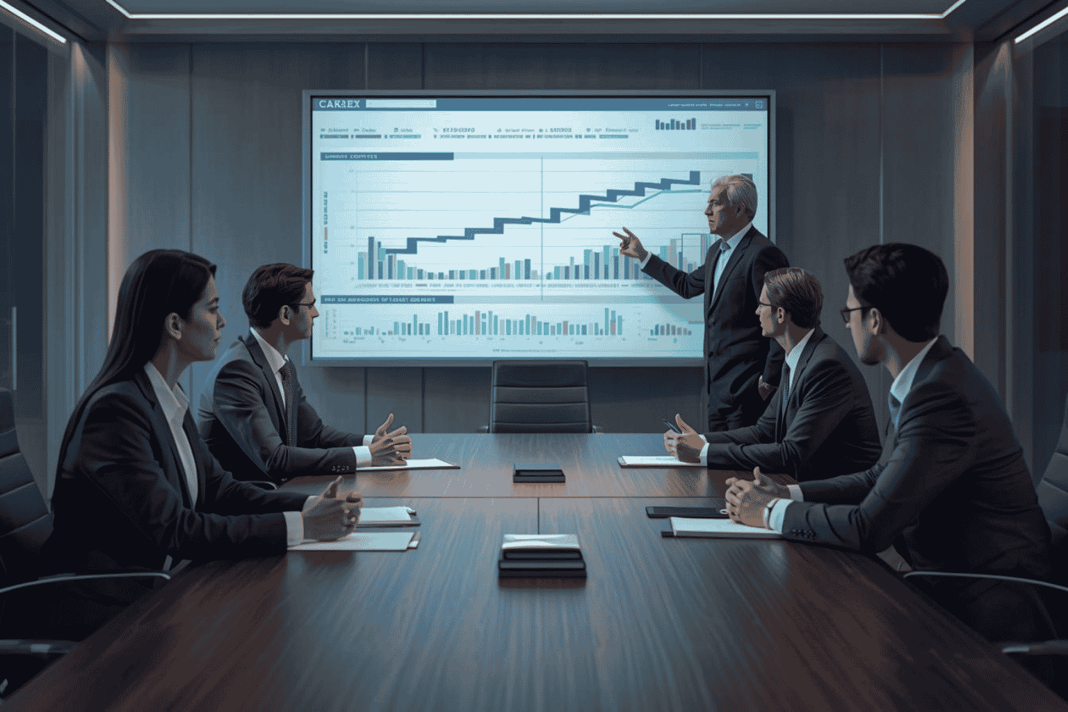 Advisors reviewing revenue durability during business valuation