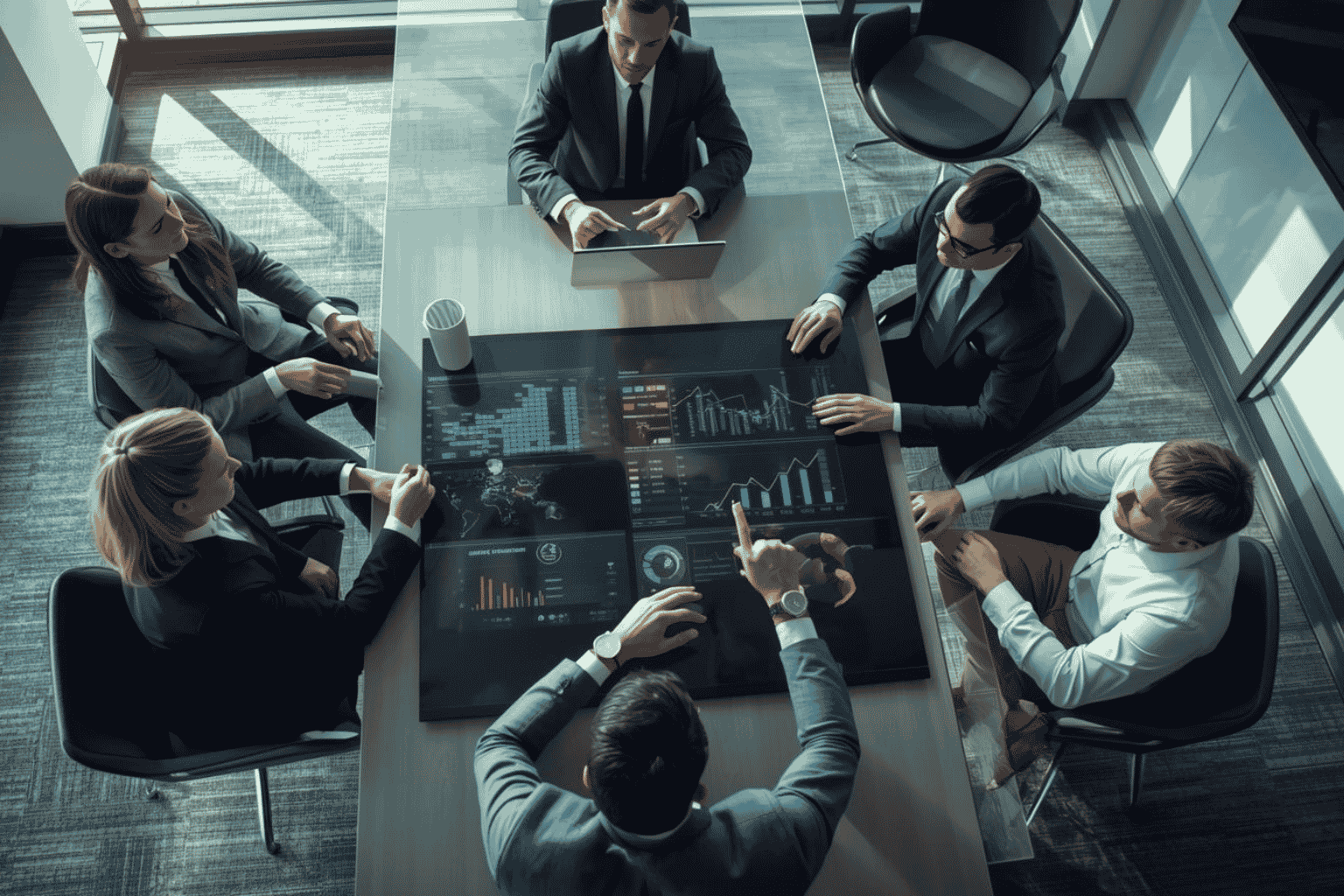 Strategic buyers reviewing supplier partnership opportunities before a potential deal