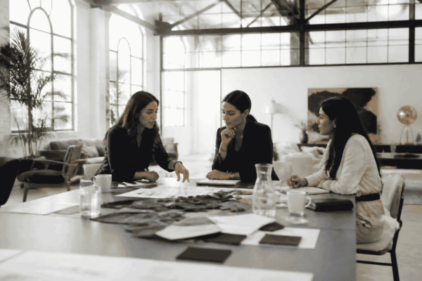 Startup leadership team preparing for investor governance after funding